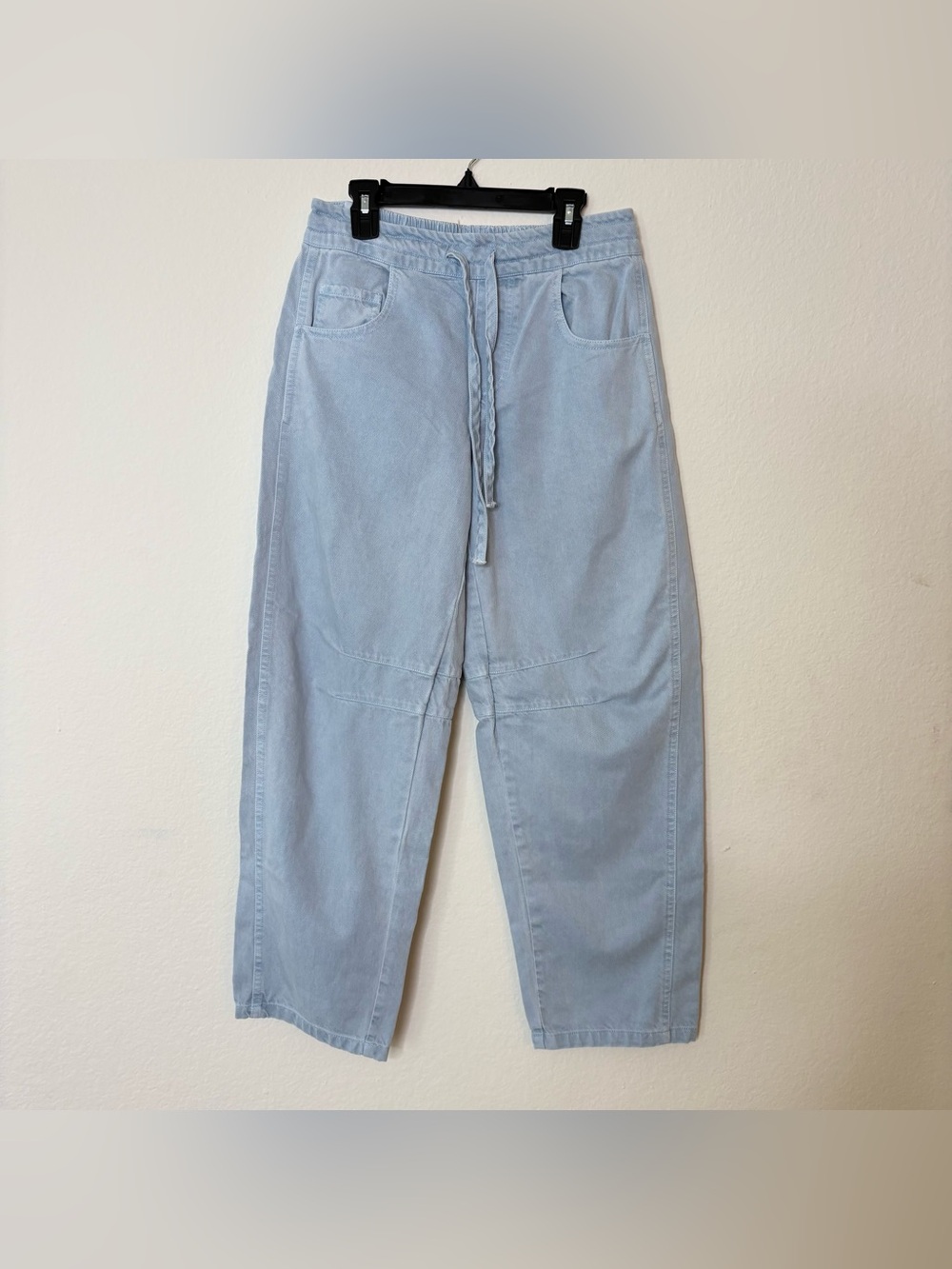YFB Young Fabulous Draw String Broke Barrel Jeans size XS